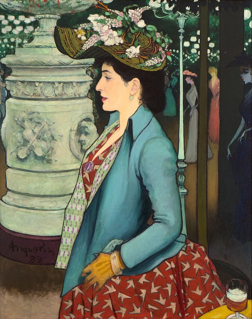 Una donna elegante all'Eliseo Montmartre - Art Institute of Chicago